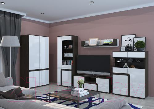 Изображение товара Горка Горизонт Мебель Марсель (венге/белый глянец)