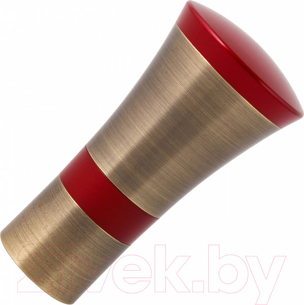 Изображение товара Набор наконечников для карниза АС ФОРОС Люксор D25 (2шт, антик/красный)