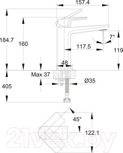 Изображение товара Комплект смесителей Cersanit Nature 64514