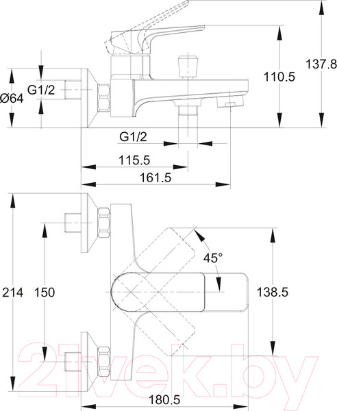 Изображение товара Комплект смесителей Cersanit Nature 64514