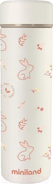 Изображение товара Термос универсальный Miniland Natur Thermos Bunny Зайчик / 89263 (450мл)
