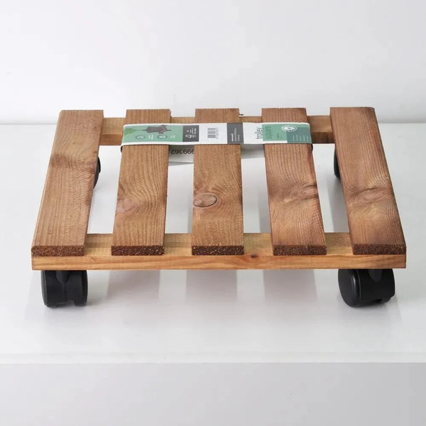 Изображение товара Стойка для цветов Dipriz Квадратная / Д.7475.3 (натуральный коричневый, сосна)