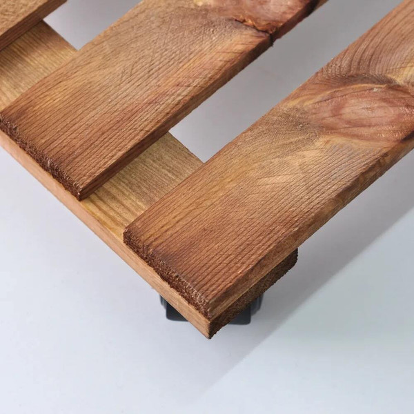 Изображение товара Стойка для цветов Dipriz Квадратная / Д.7475.3 (натуральный коричневый, сосна)