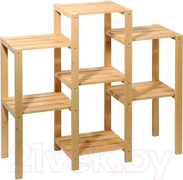 Изображение товара Стойка для цветов Dipriz 7 полок / Д.7454.2 (натуральный, сосна)