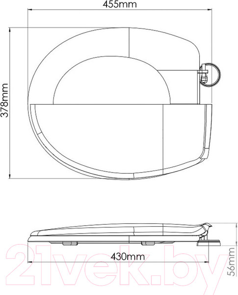 Изображение товара Сиденье для унитаза AV Engineering King AVE129716