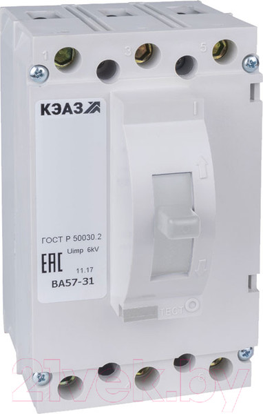Изображение товара Выключатель автоматический КЭАЗ ВА57-31-330010-20А-400-690AC-УХЛ3 / 108406
