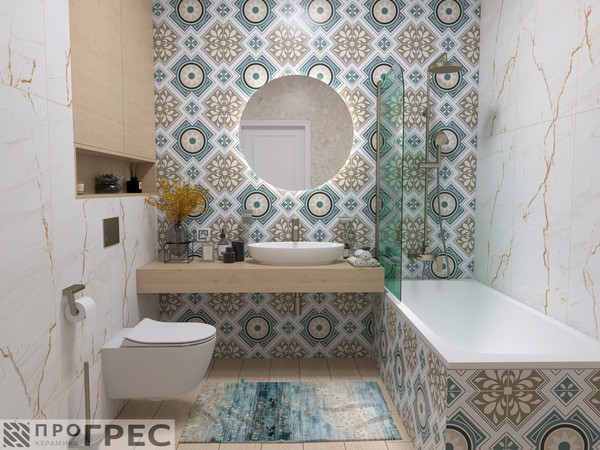 Изображение товара Плитка ProGres Faenza 730487 (450x450, белый)