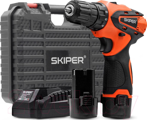 Изображение товара Аккумуляторная дрель-шуруповерт Skiper CS2800-1 (кейс)