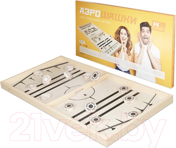 Изображение товара Настольная игра Mega Toys Аэрошашки / 99717