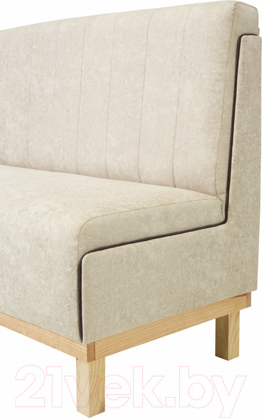 Изображение товара Диван KRONES Пантеон барный (искуственная замша белый/черно-коричневый)