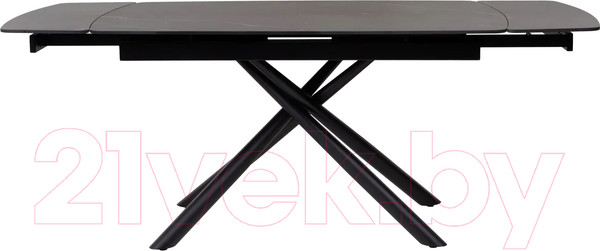 Изображение товара Обеденный стол M-City Rivoli 140 Matt / 614M04288 (Black Marble Solid Ceramic/Black)