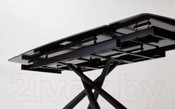 Изображение товара Обеденный стол M-City Rivoli 140 Matt / 614M04288 (Black Marble Solid Ceramic/Black)