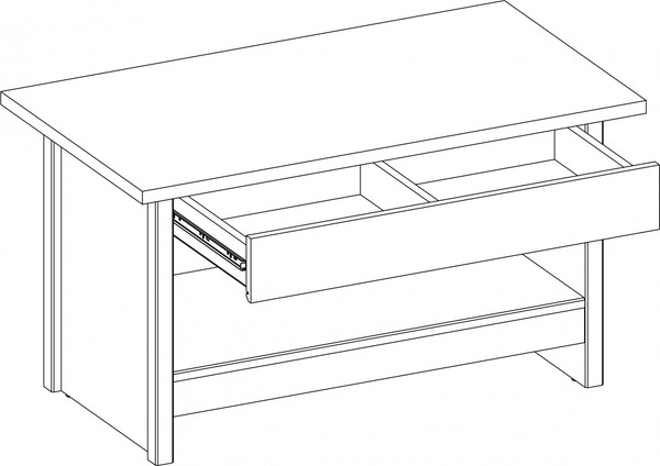 Изображение товара Журнальный столик Anrex Bjork 1S (ольха полярная/оникс)
