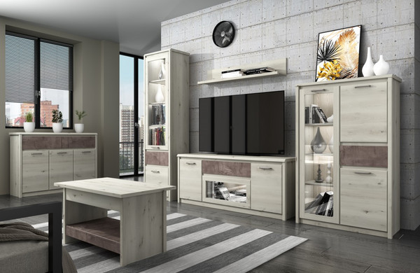 Изображение товара Журнальный столик Anrex Bjork 1S (ольха полярная/оникс)