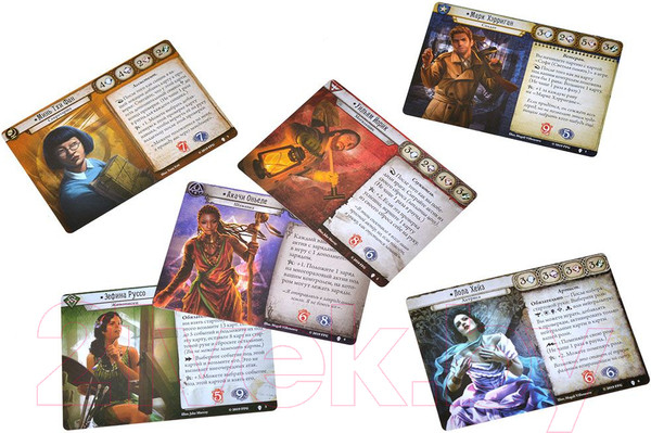 Изображение товара Дополнение к настольной игре Мир Хобби Ужас Аркхэма. Путь в Каркозу. Сыщики / 915643