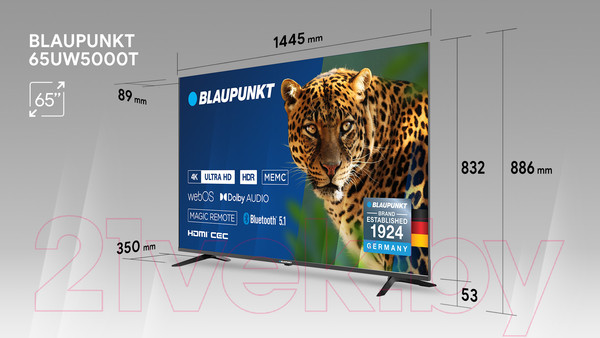 Изображение товара Телевизор Blaupunkt 65UW5000T