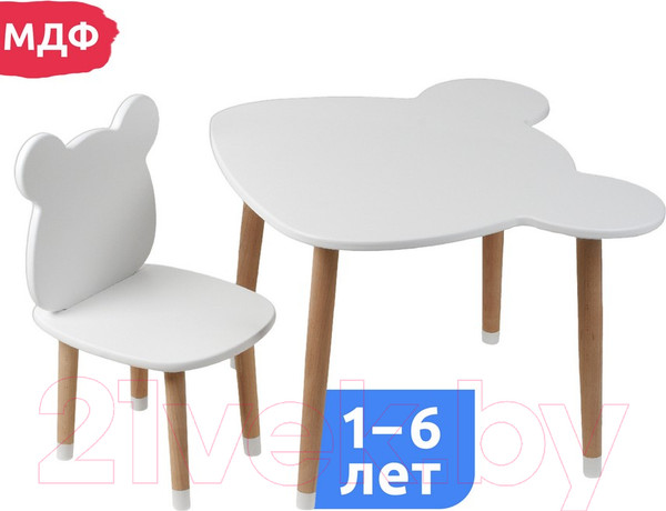 Изображение товара Комплект мебели с детским столом Mega Toys Мишка / 71024/70024