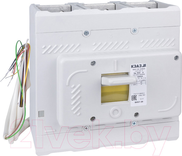Изображение товара Выключатель автоматический КЭАЗ ВА57-39-342310-630А-5000-690AC-РМН230AC/220DC-УХЛ3 / 109996