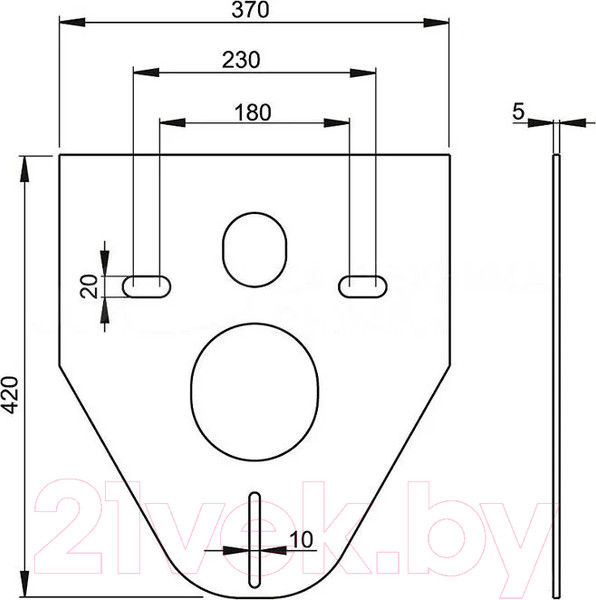 Изображение товара Звукоизоляционная панель для подвесного унитаза Oli 620071