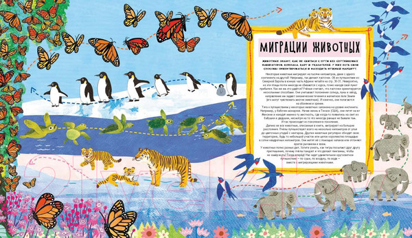 Изображение товара Энциклопедия Пешком в историю Куда идут пингвины: маршруты миграции животных (Тернер Т.)