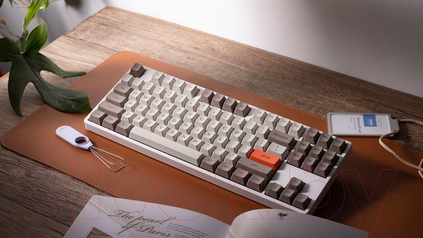 Изображение товара Клавиатура Akko 5087S Steam Engine RGB Hot Swap V3 Cream Yellow Switch / 300775