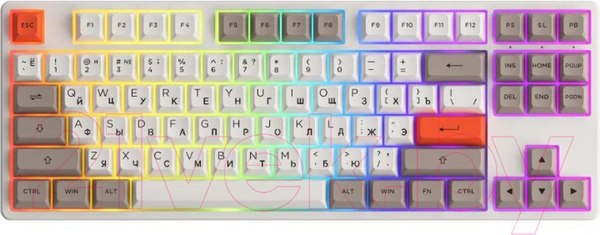Изображение товара Клавиатура Akko 5087S Steam Engine RGB Hot Swap V3 Cream Yellow Switch / 300775