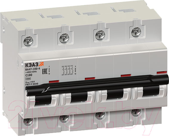 Изображение товара Выключатель автоматический КЭАЗ ВА47-100-4D50-УХЛ3 / 233068