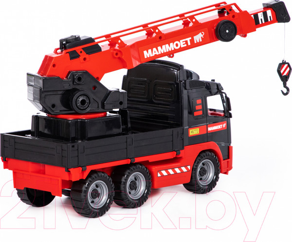 Изображение товара Кран игрушечный Полесье Mammoet с поворотной платформой / 56979