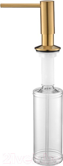 Изображение товара Дозатор встраиваемый в мойку Paulmark Decus D004-BG (брашированное золото)