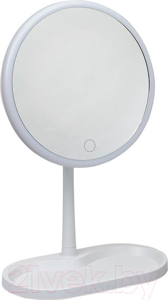 Изображение товара Зеркало косметическое Nail Art Для макияжа с подсветкой (белый)