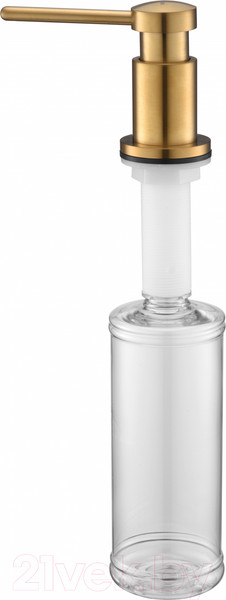 Изображение товара Дозатор встраиваемый в мойку Paulmark Brevit D005-BG (брашированное золото)