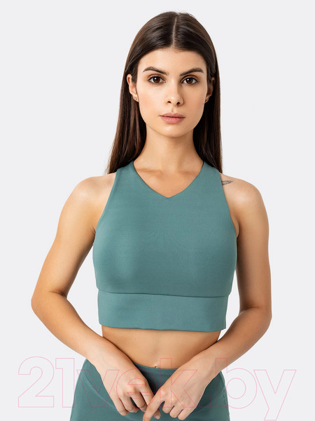 Изображение товара Топ спортивный Mark Formelle 302760 (р.164/170-84-90, дымчато-зеленый)
