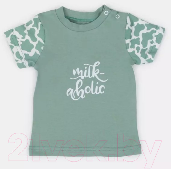 Изображение товара Комплект одежды для малышей Rant Milk-Aholic со штанишками / 2-81 (Green, р.68)
