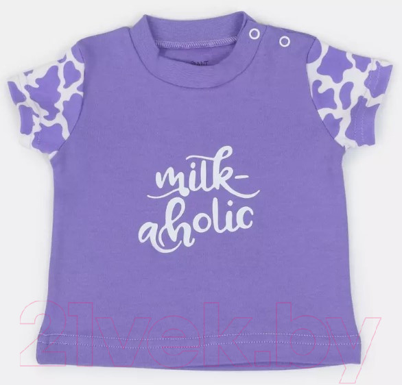Изображение товара Комплект одежды для малышей Rant Milk-Aholic со штанишками / 2-81 (Violet, р.68)
