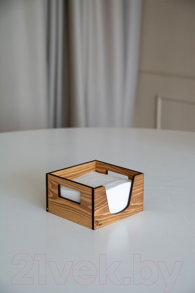 Изображение товара Салфетница Yulisa AG-00055 (дерево/коричневый)