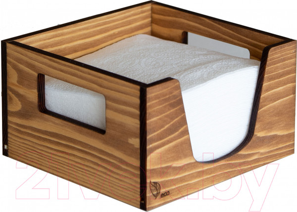 Изображение товара Салфетница Yulisa AG-00055 (дерево/коричневый)