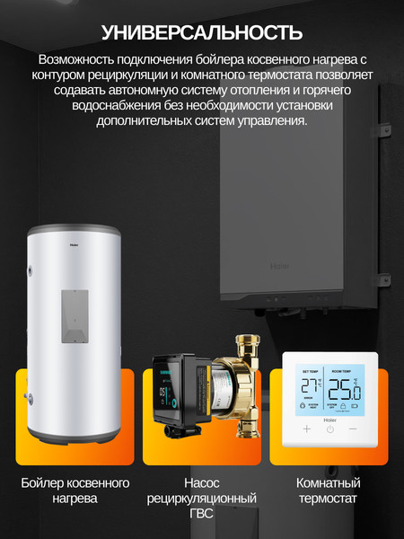 Изображение товара Газовый котел Haier TechLine 1.24 Ti / GE0Q6EE08RU