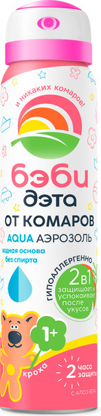 Изображение товара Спрей от насекомых Бэби Дэта Aqua 2в1 (100мл)