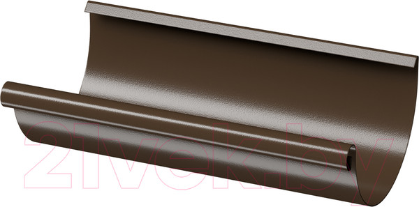 Изображение товара Желоб Docke Stal Premium полукруглый D125 PVJP-1004 (3м, каштан 8017)