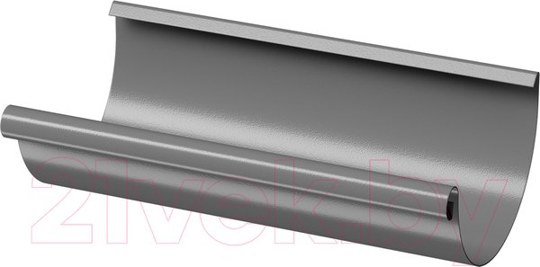 Изображение товара Желоб Docke Stal Premium полукруглый D125 PVJP-1086 (3м, графит 7024)