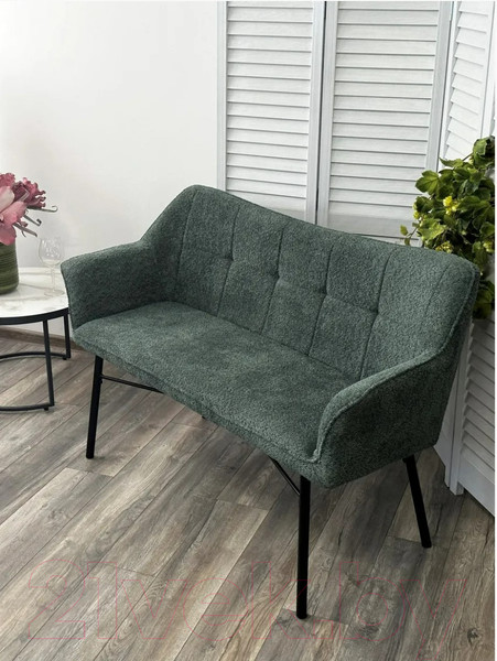 Изображение товара Скамья кухонная мягкая M-City Bergamo / 624M05233 (UF998-11 малахит)