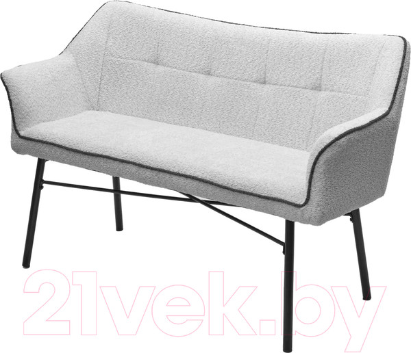 Изображение товара Скамья кухонная мягкая M-City Bergamo / 624M05231 (UF998-14 светло-серый/UF998-16 темно-серый)