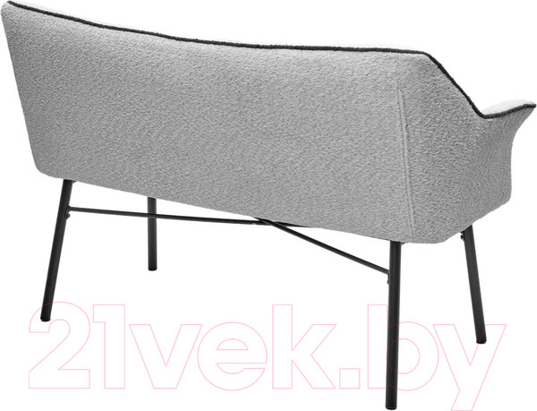 Изображение товара Скамья кухонная мягкая M-City Bergamo / 624M05231 (UF998-14 светло-серый/UF998-16 темно-серый)