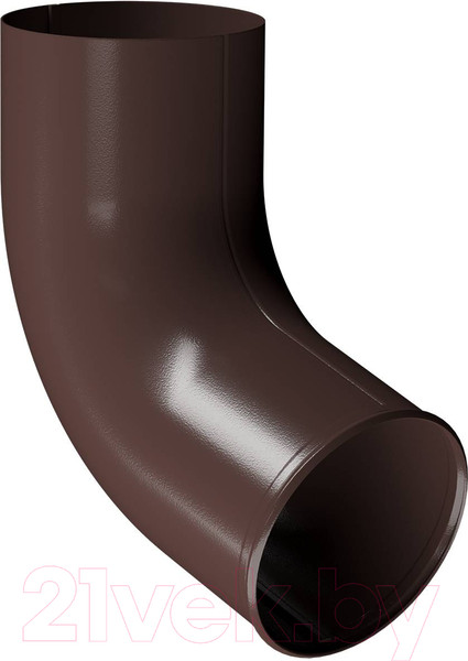 Изображение товара Колено трубы водосточной Docke Stal Premium D90 PVPO-1050 (шоколад 8019)