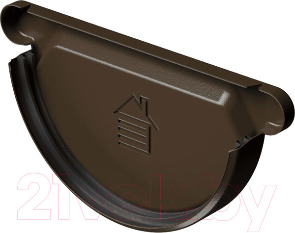 Изображение товара Заглушка желоба Docke Stal Premium D125 PVZJ-1004 (каштан 8017)