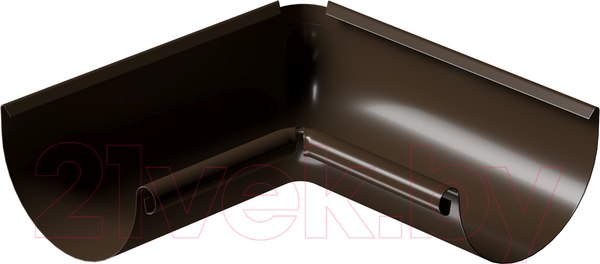Изображение товара Угол желоба Docke Stal Premium внутренний 90 градусов D125 PVPU-1004 (каштан 8017)