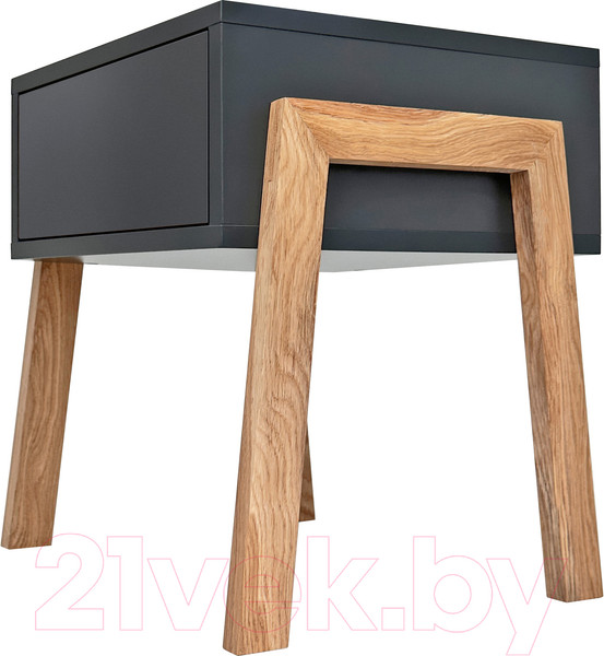 Изображение товара Прикроватная тумба Crafto Мунк 03 44x40x50 (графит)