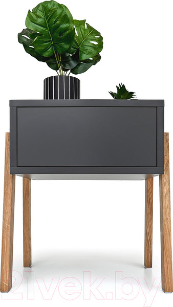 Изображение товара Прикроватная тумба Crafto Мунк 03 44x40x50 (графит)