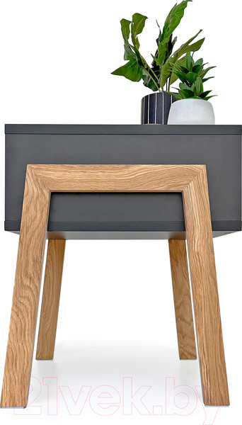 Изображение товара Прикроватная тумба Crafto Мунк 03 44x40x50 (графит)