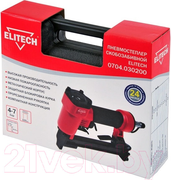 Изображение товара Пневматический степлер Elitech 0704.030200